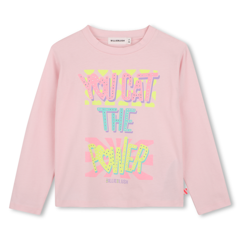 T-shirt de Manga Comprida com Strass BILLIEBLUSH