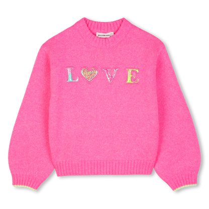 Camisola de Malha Felpuda com Lantejoulas BILLIEBLUSH