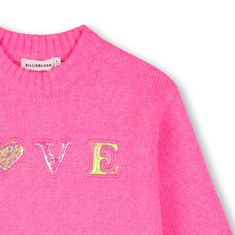 Camisola de Malha Felpuda com Lantejoulas BILLIEBLUSH