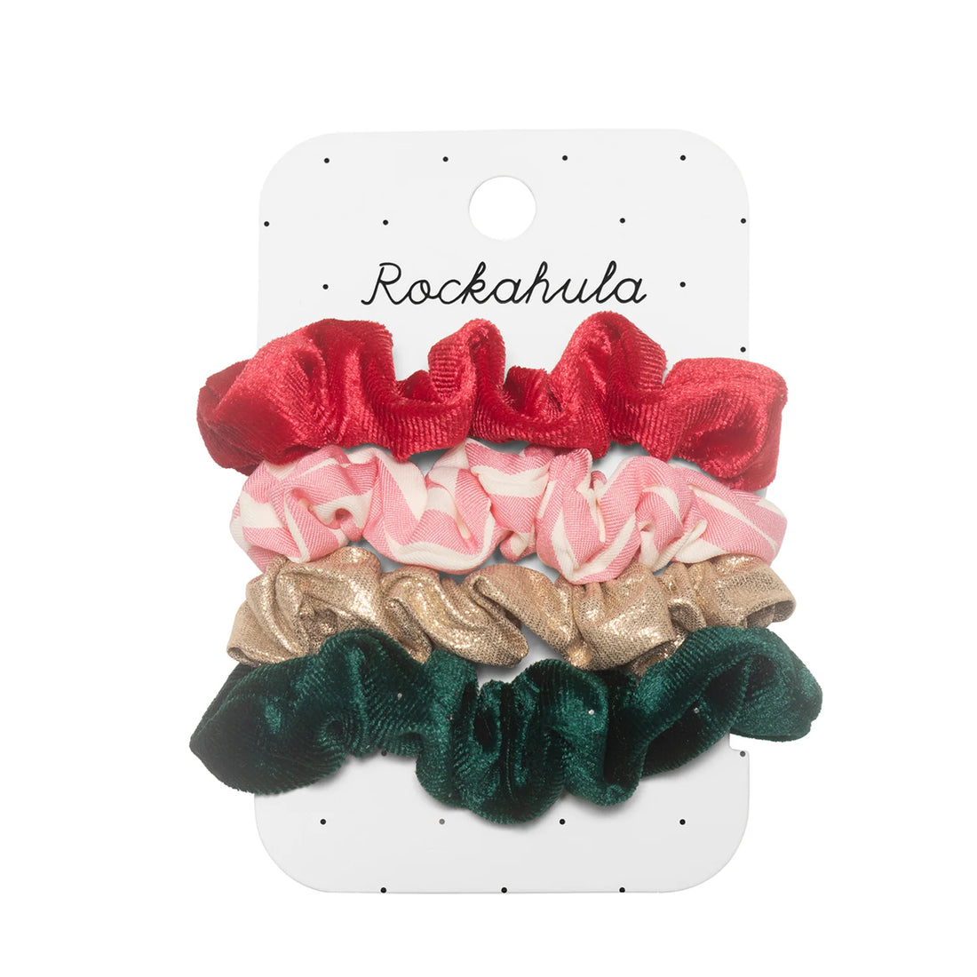 Set of &quot;Christmas Scrunchies&quot; elastic bands