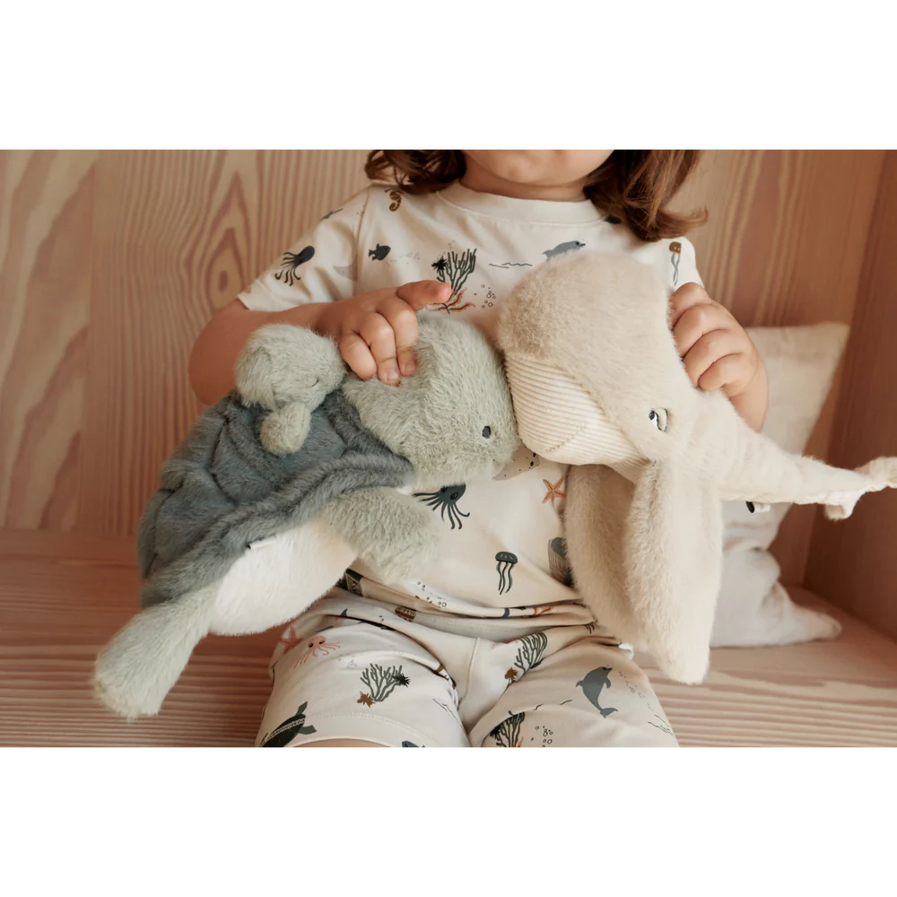 Mamá y bebé tortuga de peluche