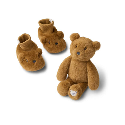 Conjunto de nascimento – Peluche + Botinhas (Urso ou Coelho)