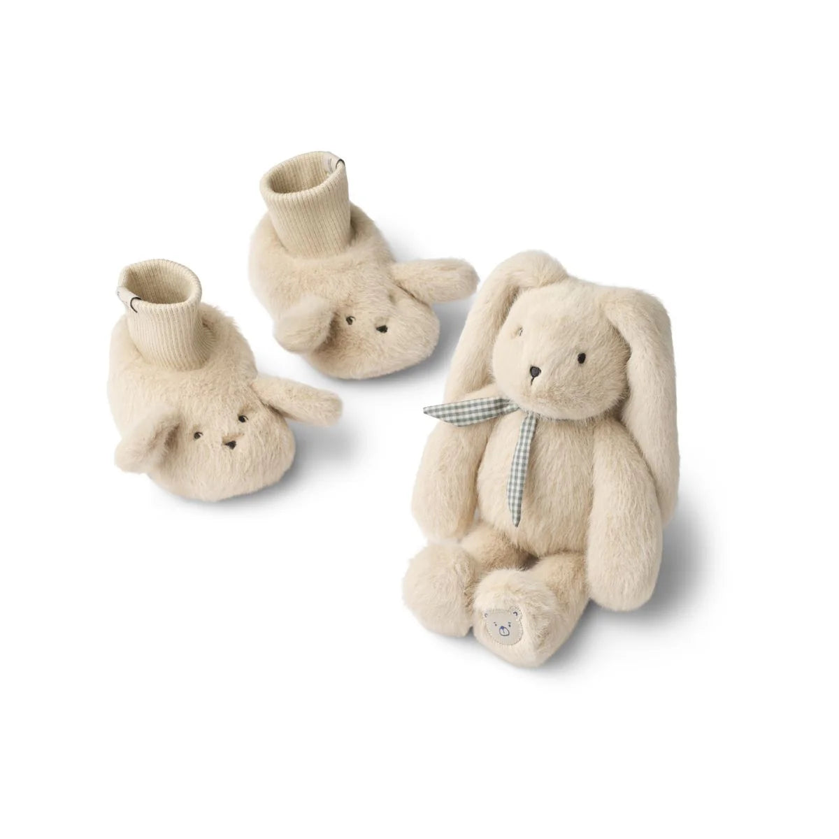 Conjunto de nascimento – Peluche + Botinhas (Urso ou Coelho)
