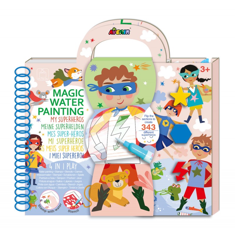 Pintar com água! O meu super-herói