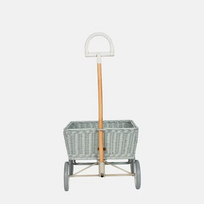 Carrinho em Rattan Olli Ella – Wonder Wagon Vintage Blue
