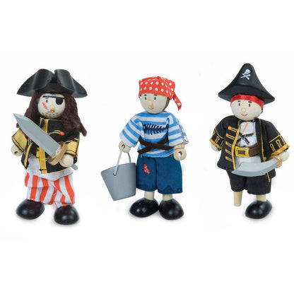 Conjunto de 3 piratas: Sammy, Jacob y Capitán | Le Toy Van