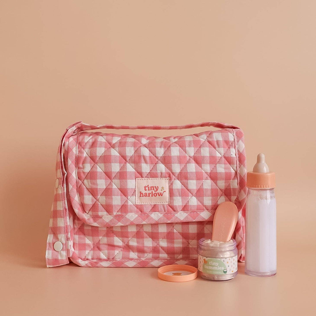 Conjunto Tiny Nurturers - Ajedrez rosa