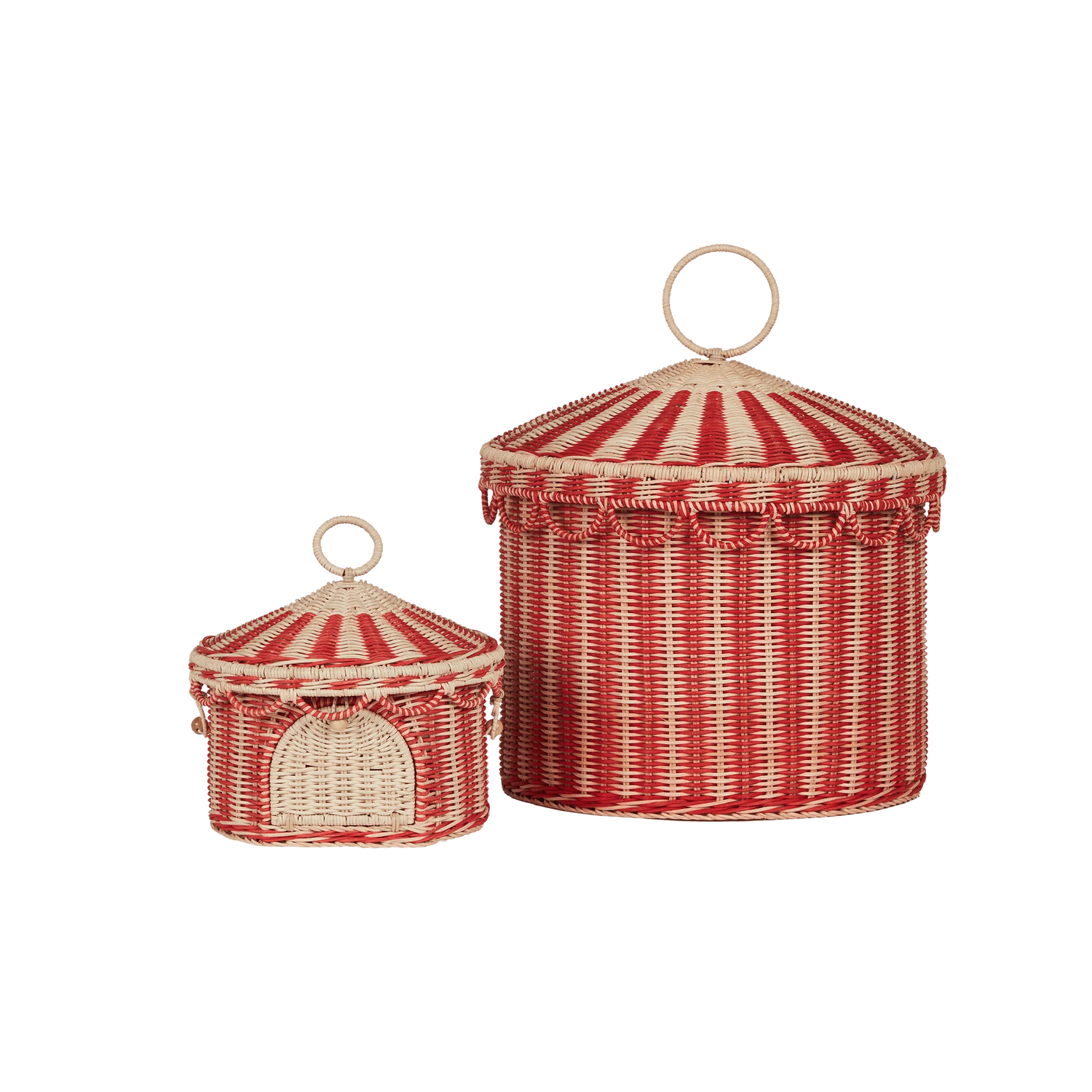 Small &quot;Circus Tent&quot; storage basket