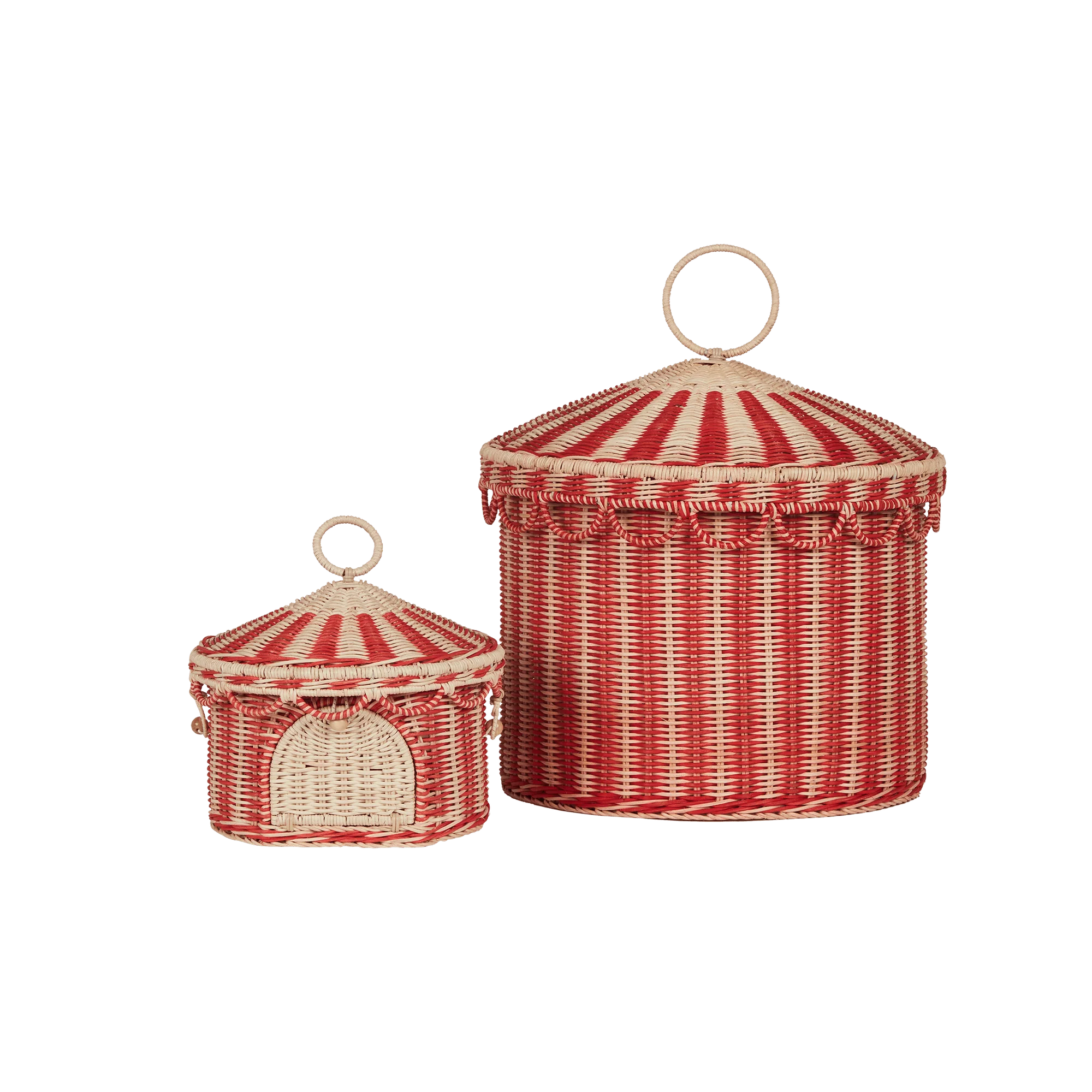 Small &quot;Circus Tent&quot; storage basket