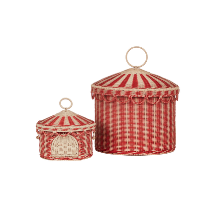 Small &quot;Circus Tent&quot; storage basket