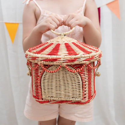 Small &quot;Circus Tent&quot; storage basket