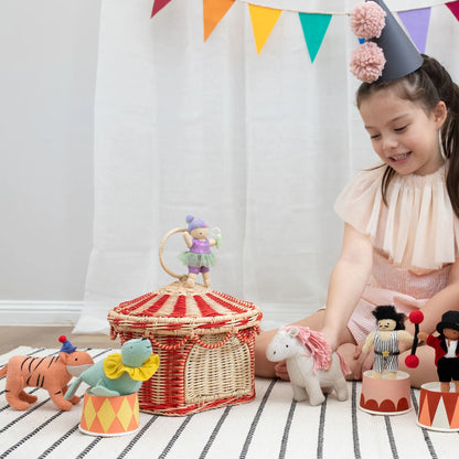 Small &quot;Circus Tent&quot; storage basket