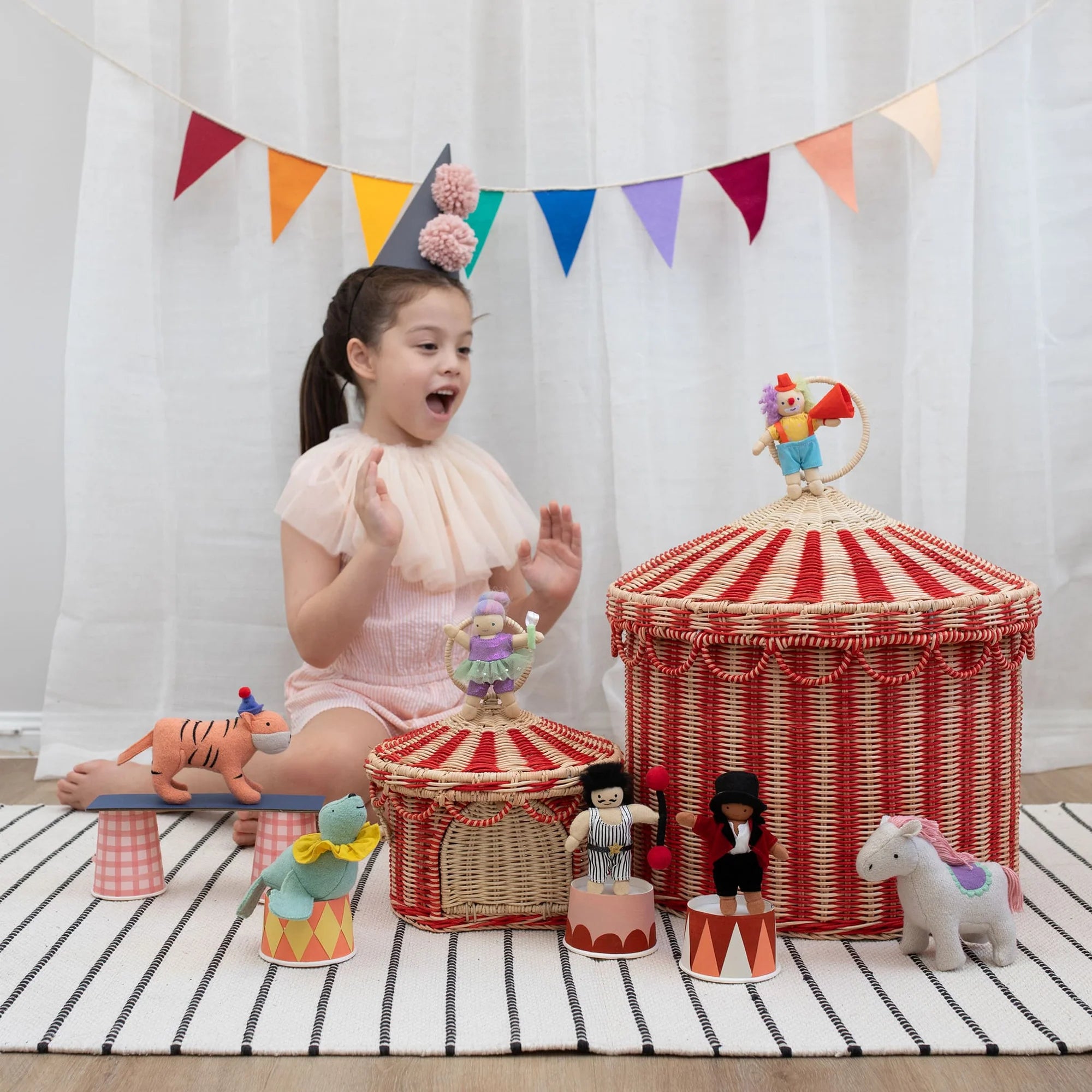 Cesta de almacenamiento &quot;Tienda de circo&quot;