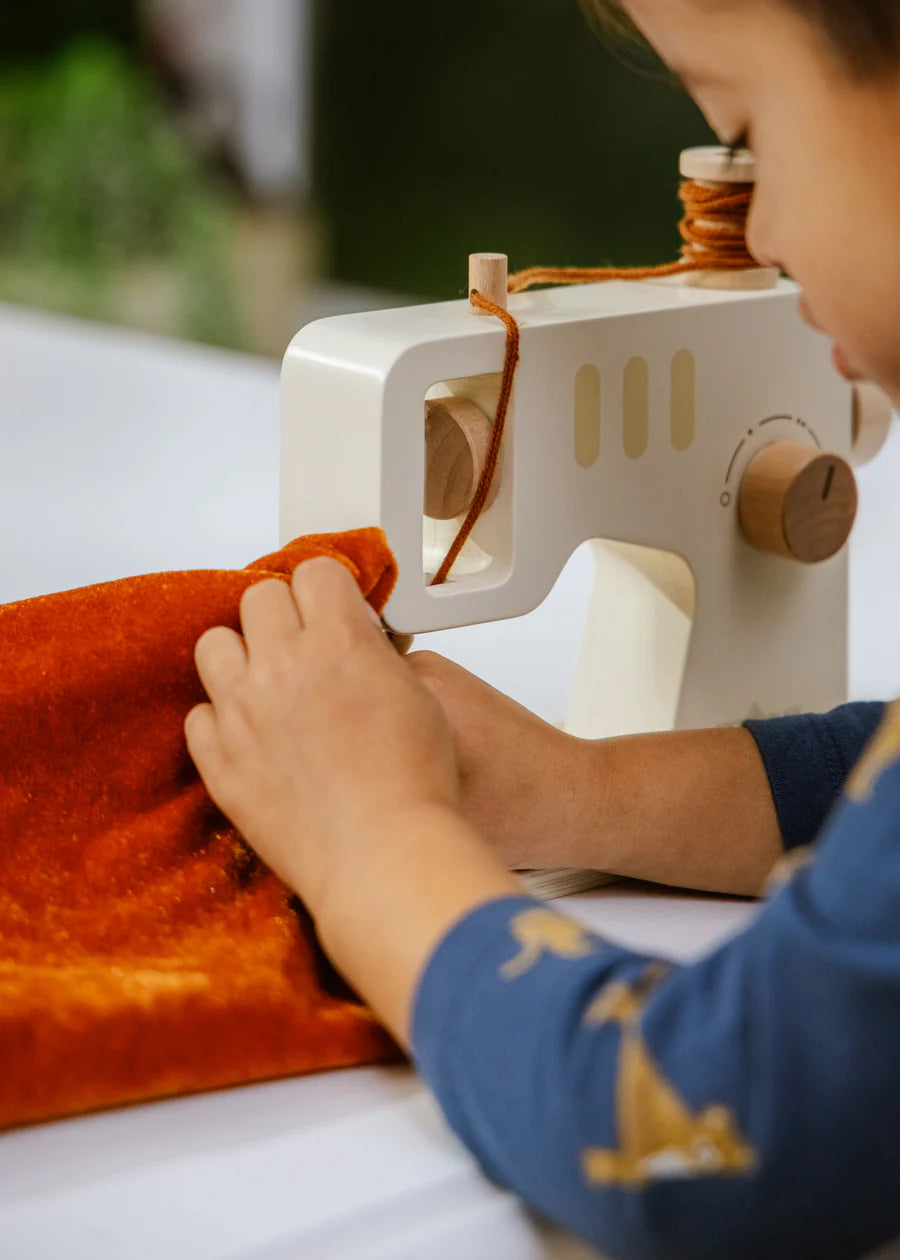 maquina de coser de madera