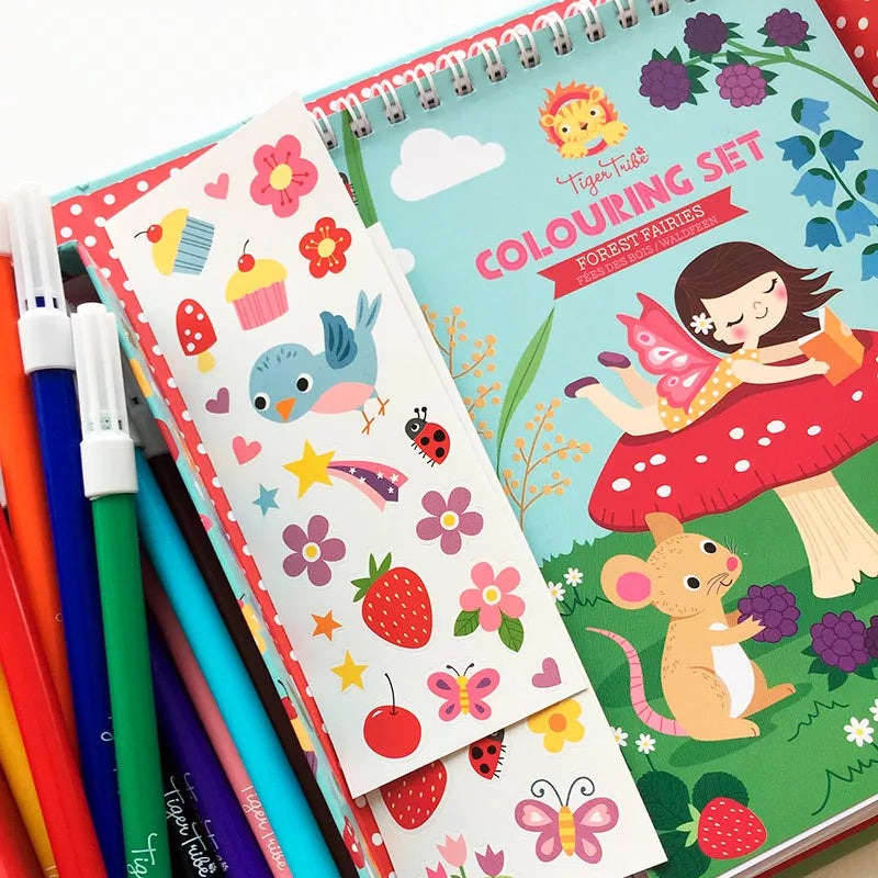 Conjunto de Colorir: Fadas da floresta