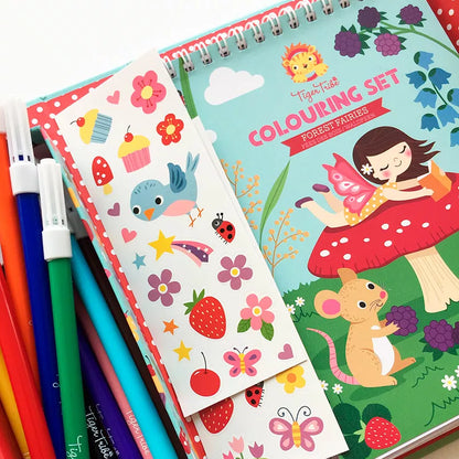 Conjunto de Colorir: Fadas da floresta