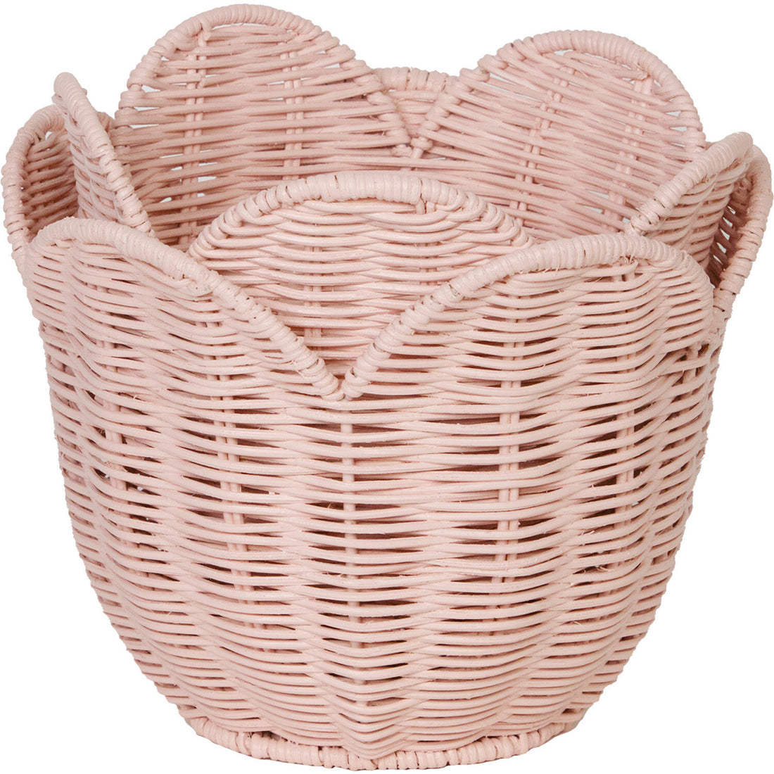 Conjunto de Cestas de Mimbre Lily – Rosa palo