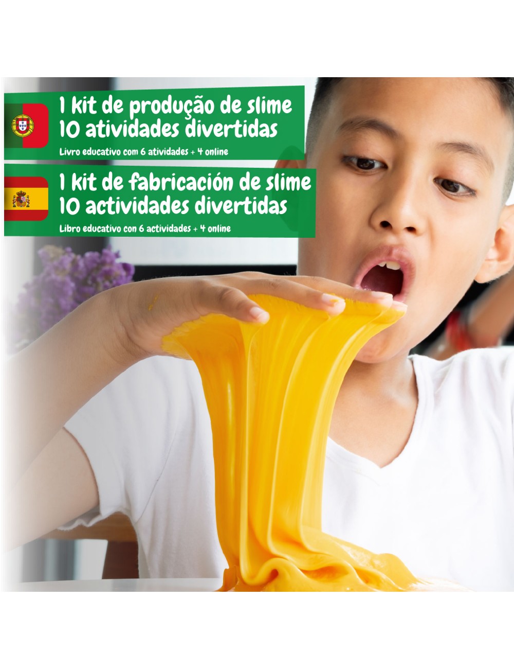 Fábrica de Slime Brilha no Escuro