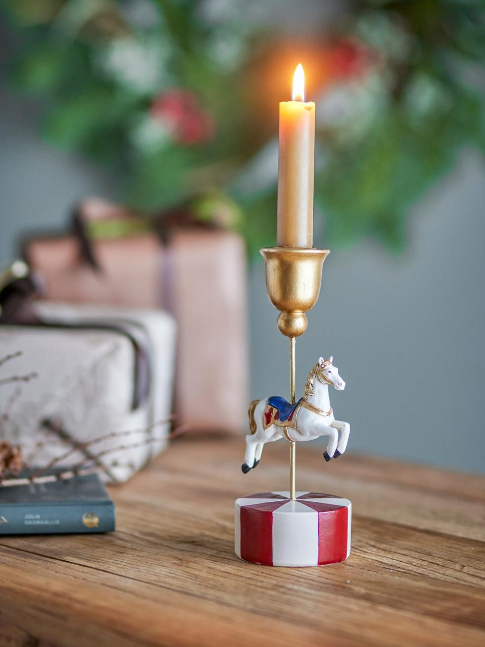 Porta-velas Cavalinho de Natal