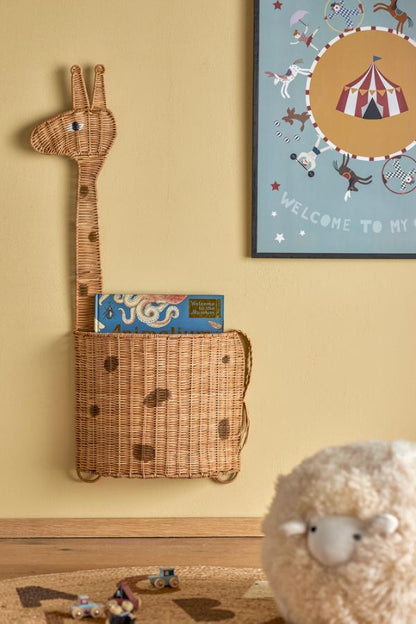 Cesta de Pared Philine Jirafa Bloomingville MINI en Ratán