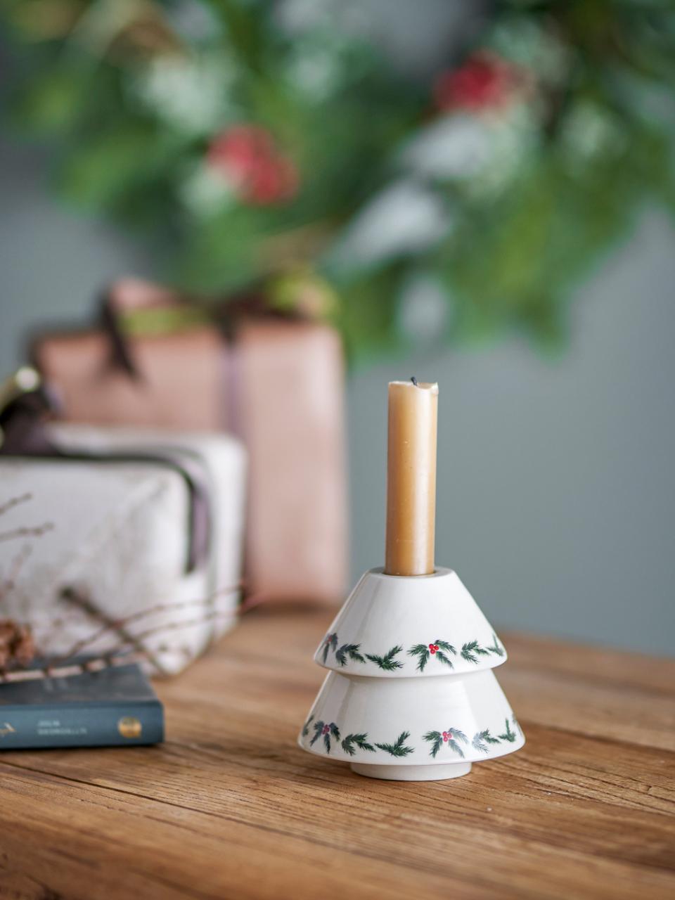 Porta-velas Azevinho