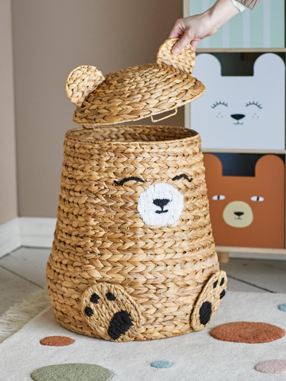 Cesto com tampa - Urso