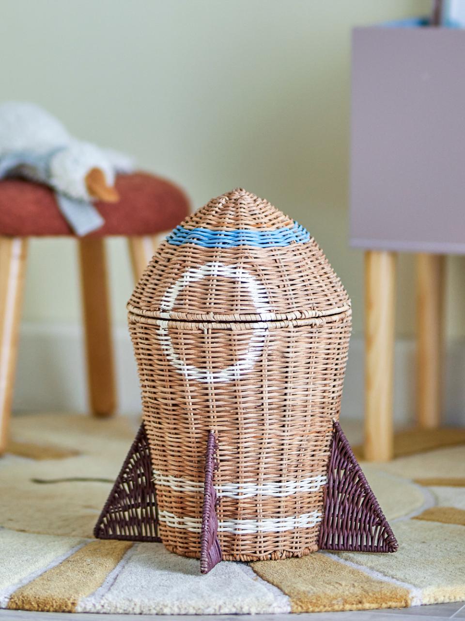 Cesto Foguetão com Tampa - Space