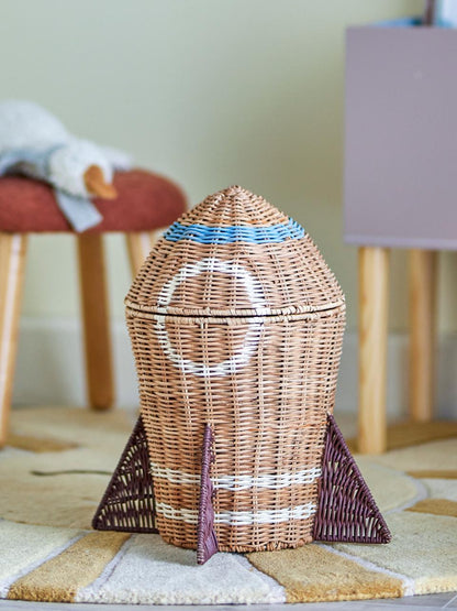 Cesto Foguetão com Tampa - Space