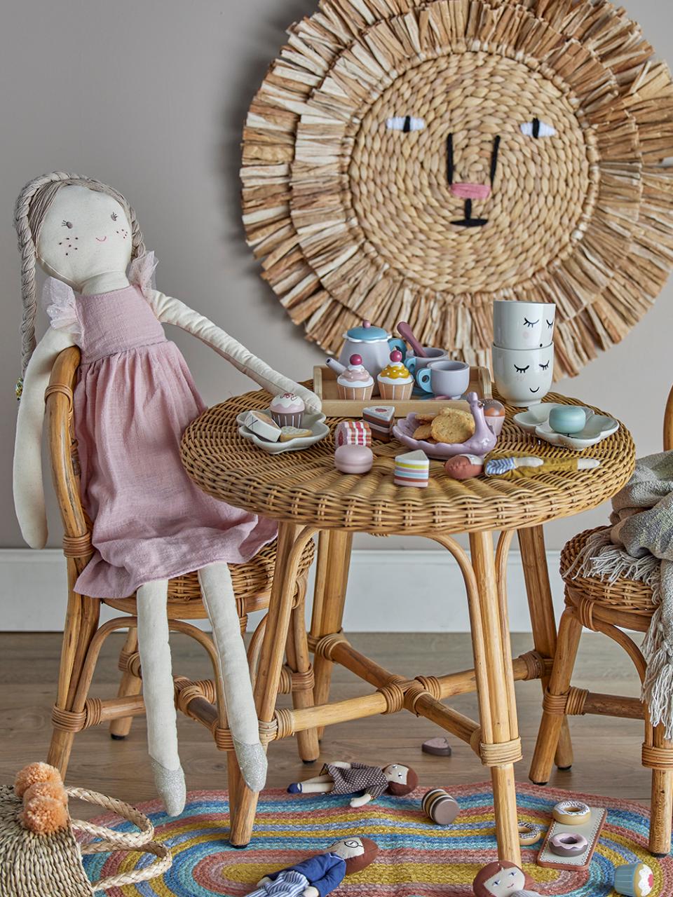 Juego de té de madera