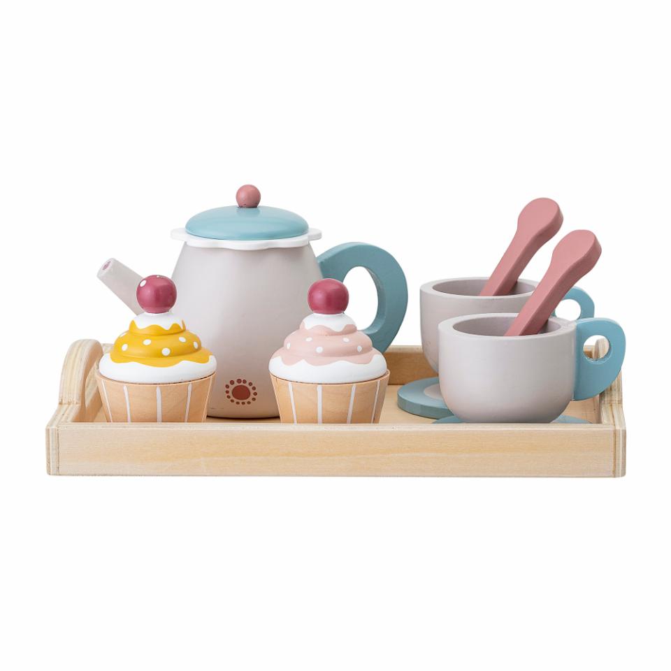 Juego de té de madera
