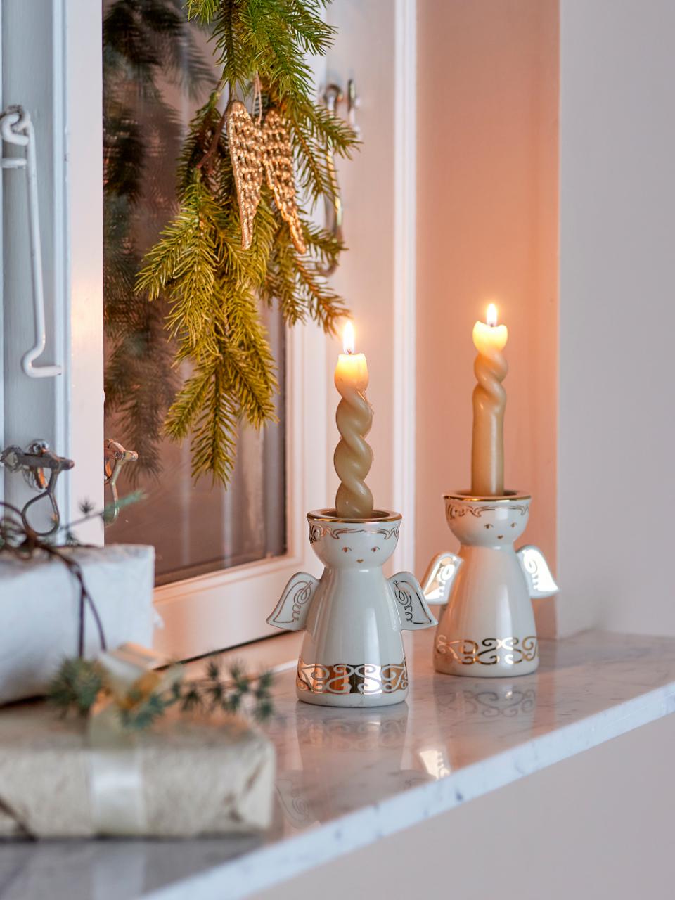 Conjunto de Castiçais Faella Bloomingville – Anjos de Natal