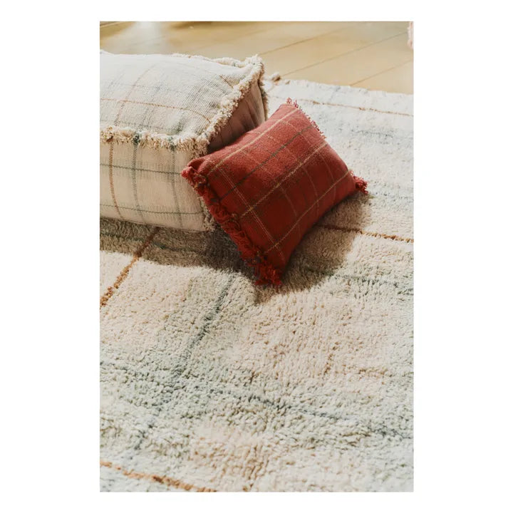 Tapete Lavável Tartan Blue Sage