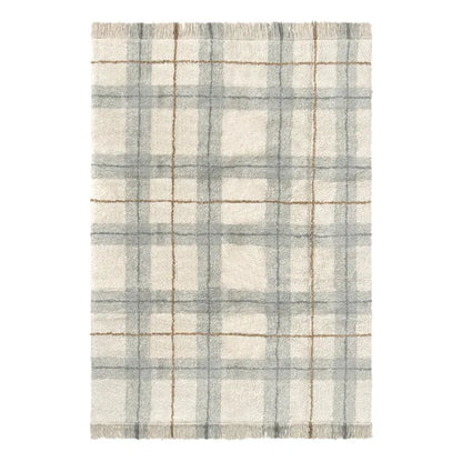 Tapete Lavável Tartan Blue Sage