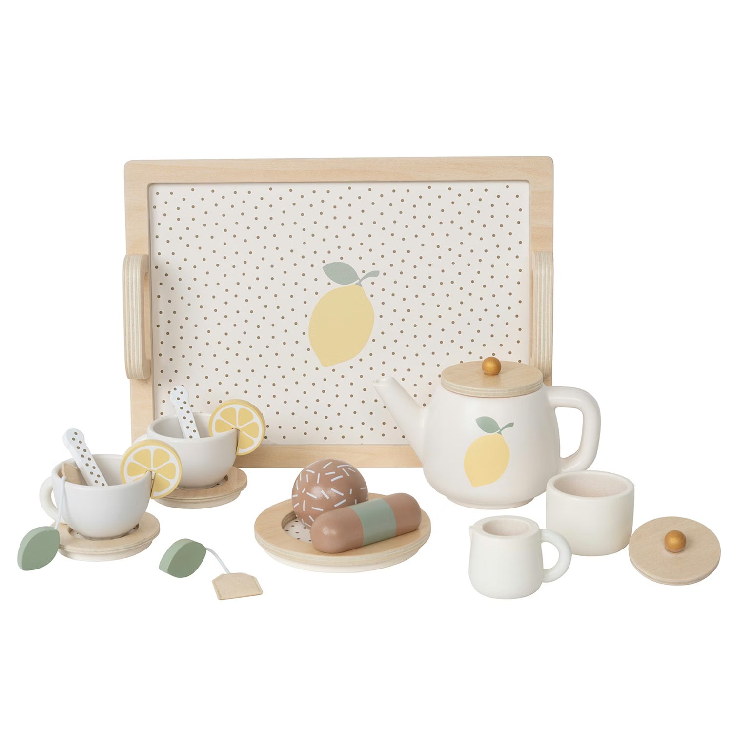 Conjunto de Chá de Madeira – Afternoon Tea Lemon | Jabadabado