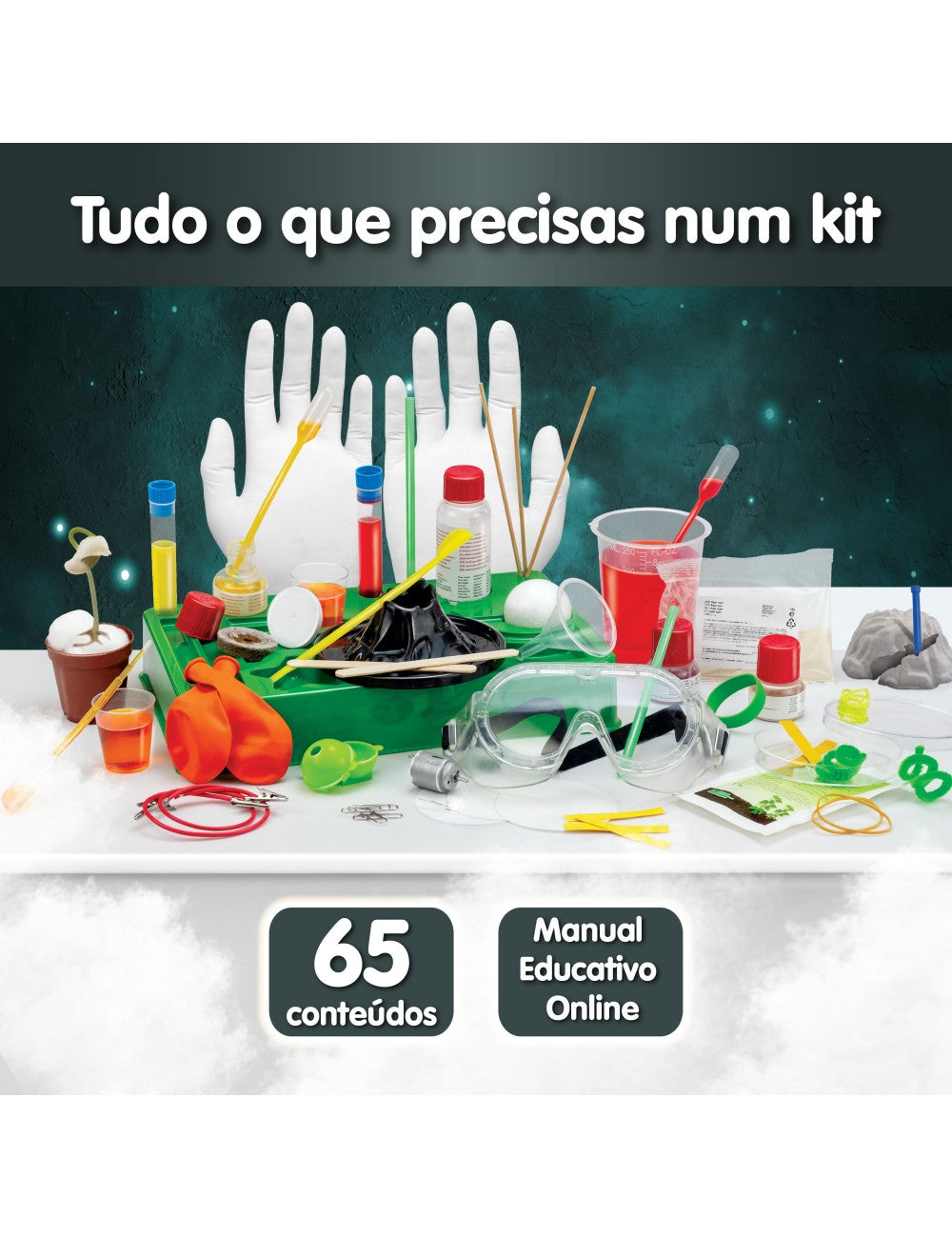 Super Mega Kit de Ciências 250 Experiências
