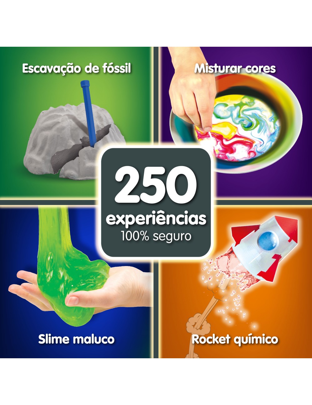 Super Mega Kit de Ciências 250 Experiências