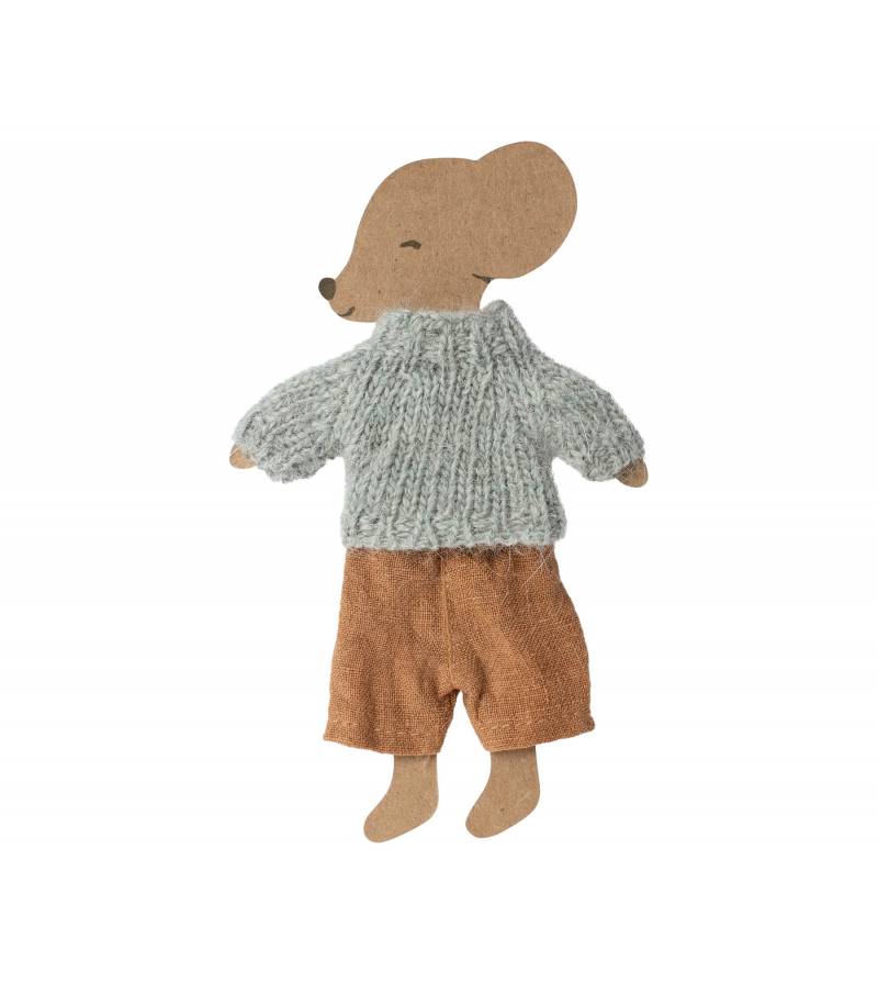 Maileg – Knit Set (Shirt and Pants) for Big Brother Mouse