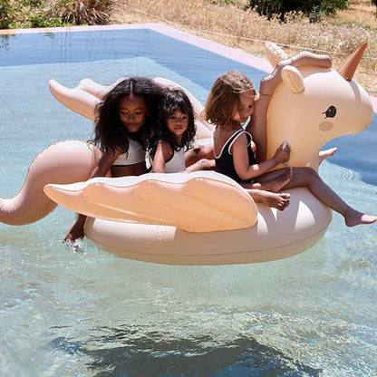 Flotador de unicornio rosa