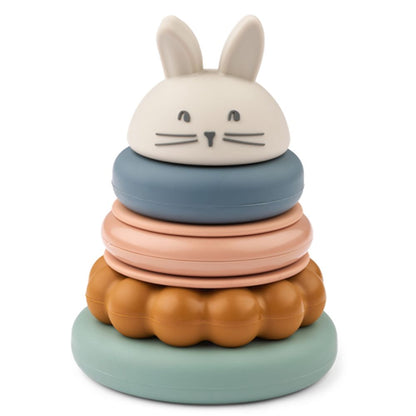 Stackable silicone tower