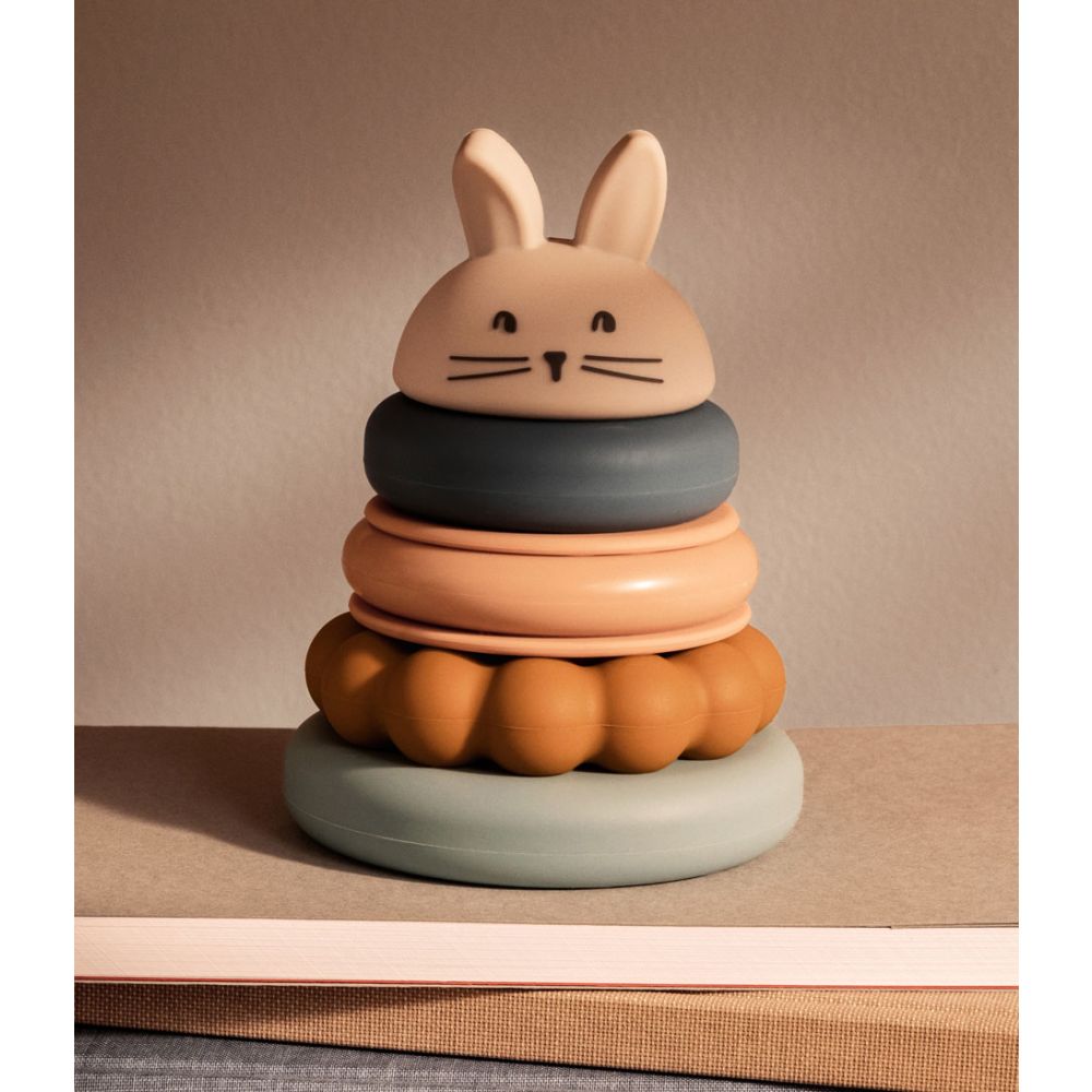Stackable silicone tower