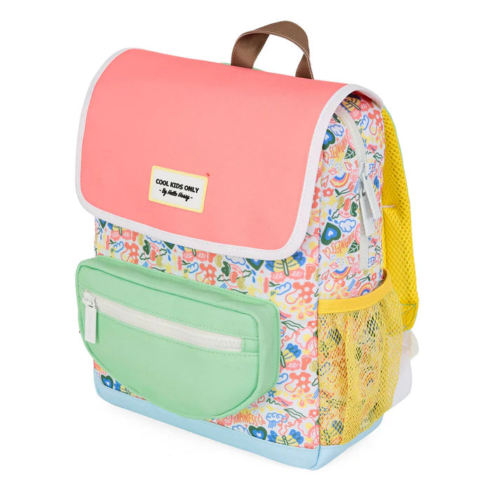 Mochila Hello Hossy &quot;Cool Kids Only&quot; para niños de 2 a 5 años – Guardería y jardín de infancia