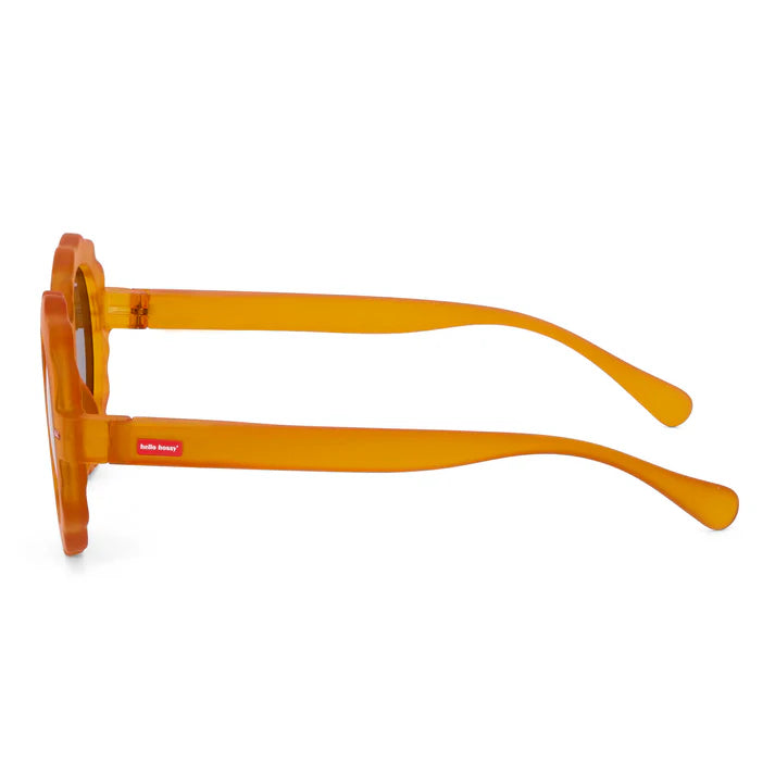 Gafas de sol flor naranja