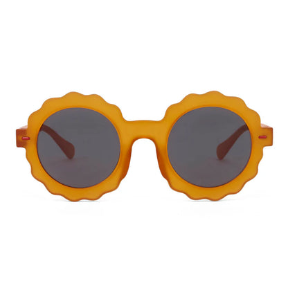 Gafas de sol flor naranja