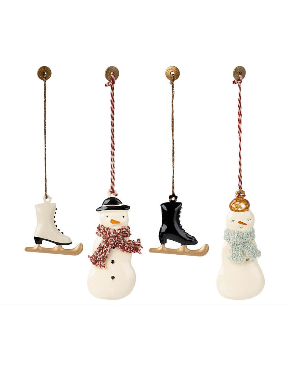 Maileg – Conjunto de Enfeites Metálicos Winter Wonderland