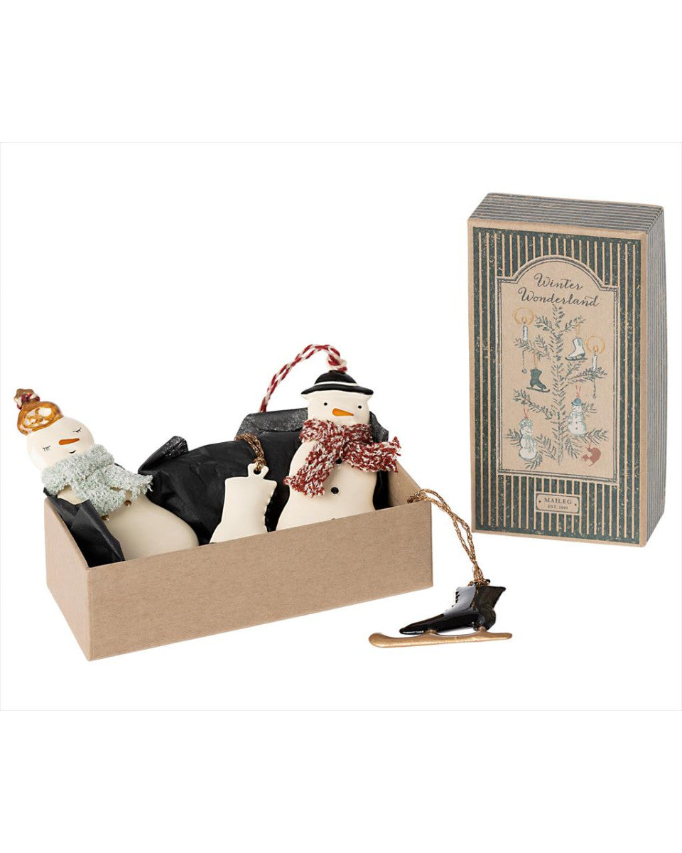 Maileg – Conjunto de Enfeites Metálicos Winter Wonderland