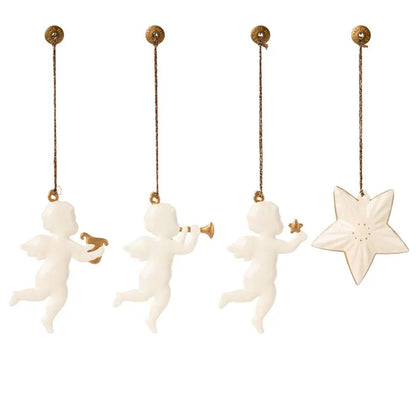 Maileg – Conjunto de Enfeites Metálicos Noite Santa