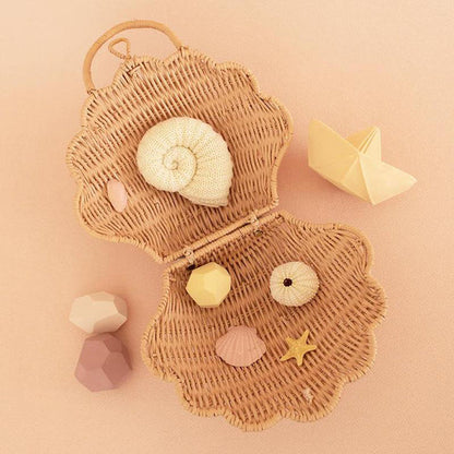 Olli Ella Rattan Shell Basket - limited edition