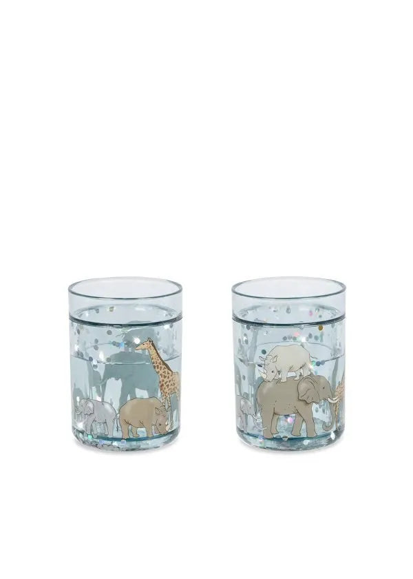 Pack 2 Glitter Cups – Safari