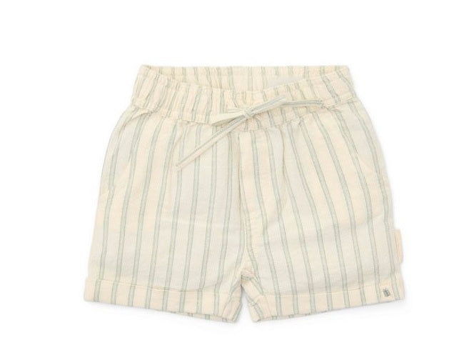 Calções de bebé às riscas Forest Green – Little Dutch | Algodão orgânico