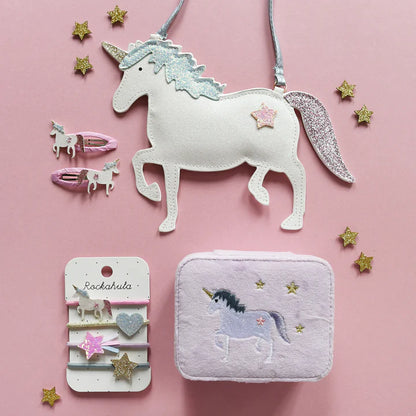 Cartera &quot;unicornio&quot; con purpurina